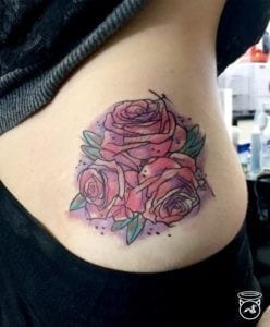 watercolour roses tattoo rose tattoo
